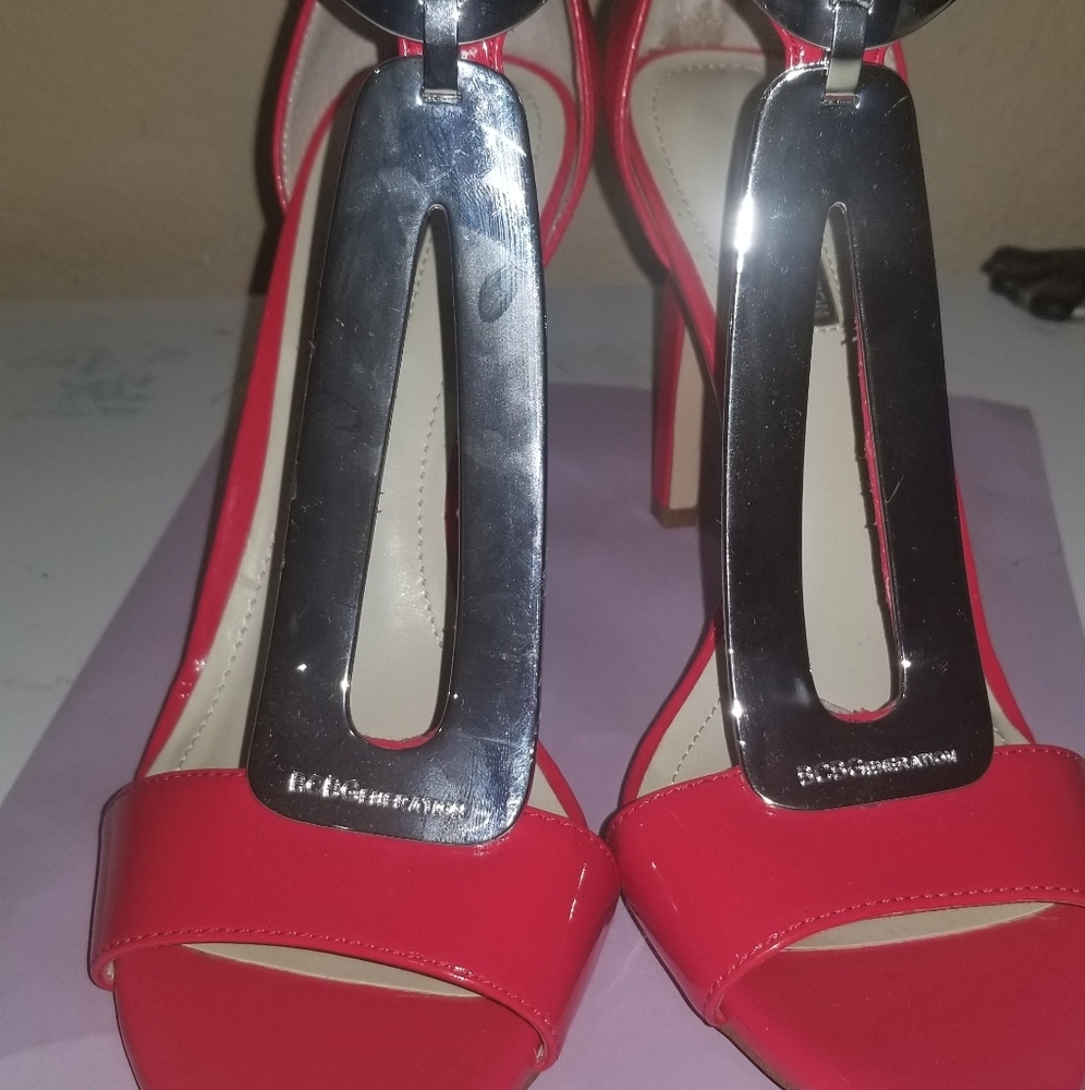 Coral colored Heels